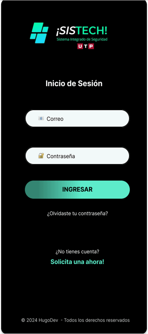 SisTech — Sistema Integrado de Seguridad UTP